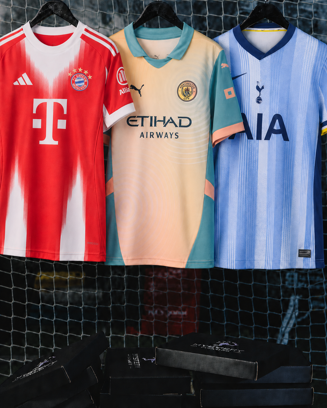 Damen Trikot Mystery Box mit Bayern München, Manchester City und Tottenham Trikots