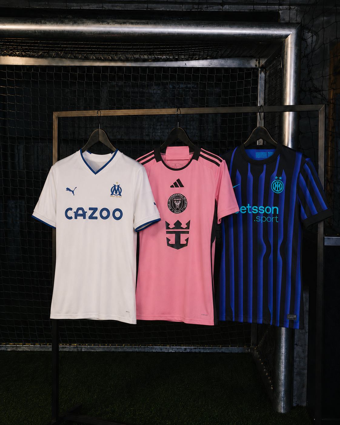 Damen Fußballtrikot Mystery Box mit Marseille, Inter Miami und Inter Mailand Trikots