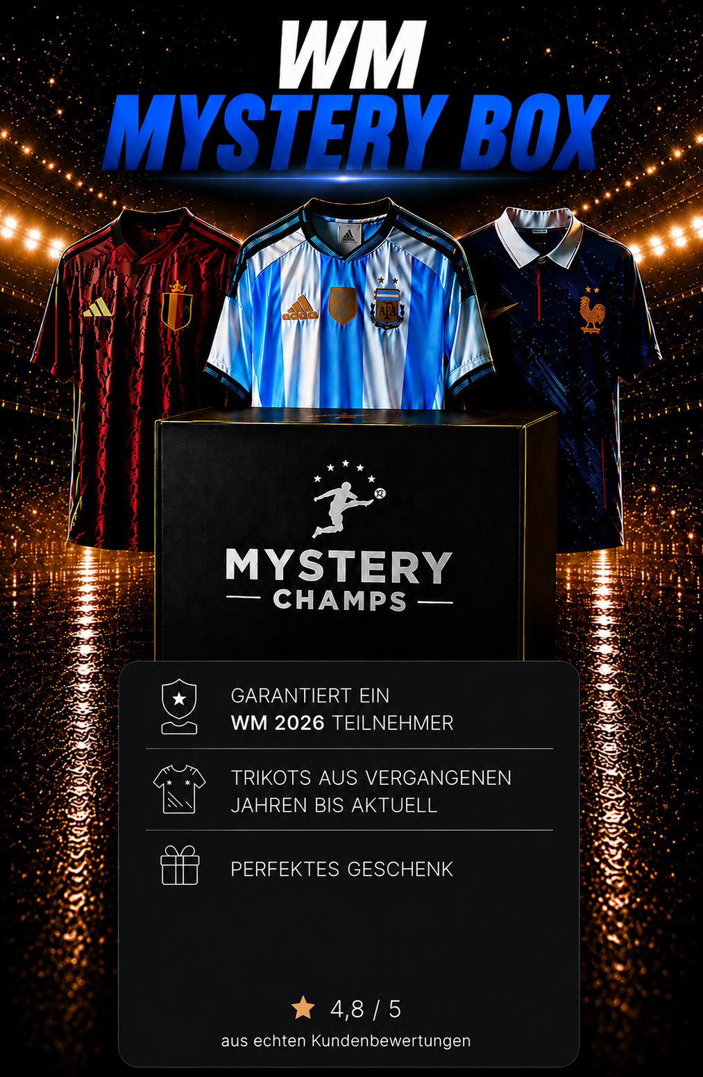WM 2026 Trikot Mystery Box von Mystery Champs für Fußballfans