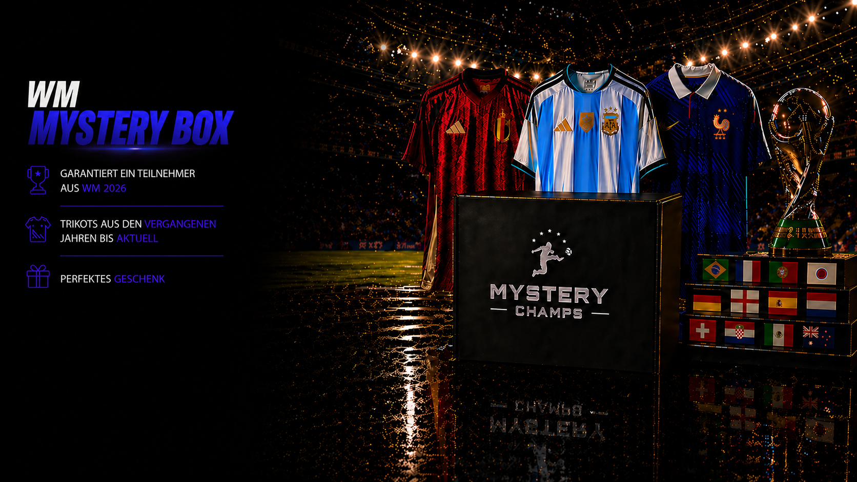 Mystery Champs WM Mystery Box mit Original-Nationaltrikots zur WM 2026